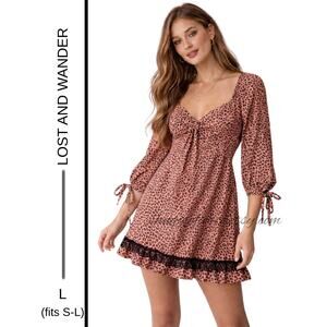 MSRP: $98 | ✨ Lost + Wander Reworked Mini Dress Size L (fits S-L)✨SAME DAY SHIP